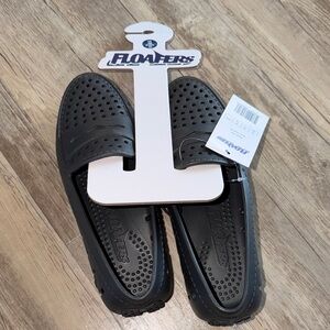 Floafers Men’s Black Slip-On Water-Resistant Casual Shoe